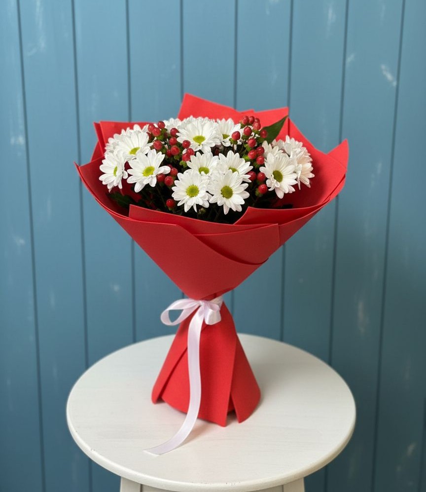 Букет цветов из: Хризантемы в Среднеуральске