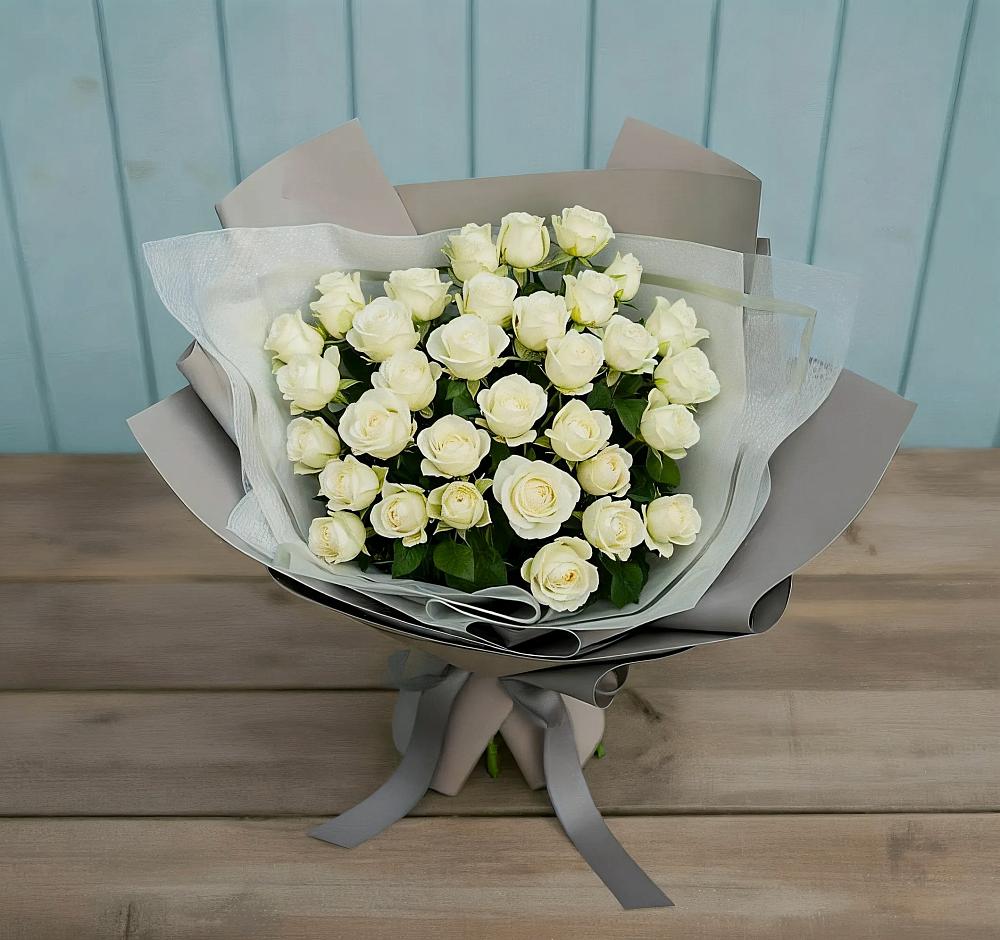Букет Белоснежная нежность в Среднеуральске