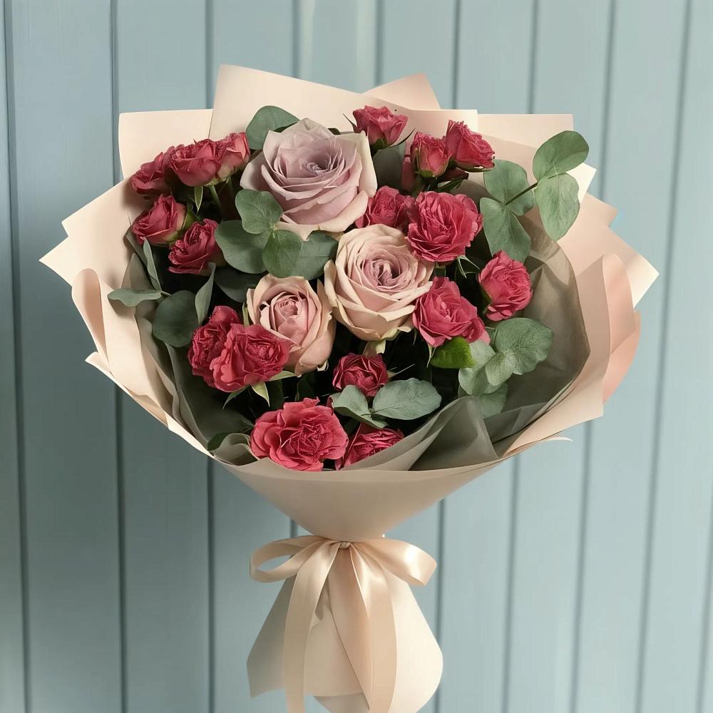 Букет цветов из: Гвоздики и Розы в Среднеуральске