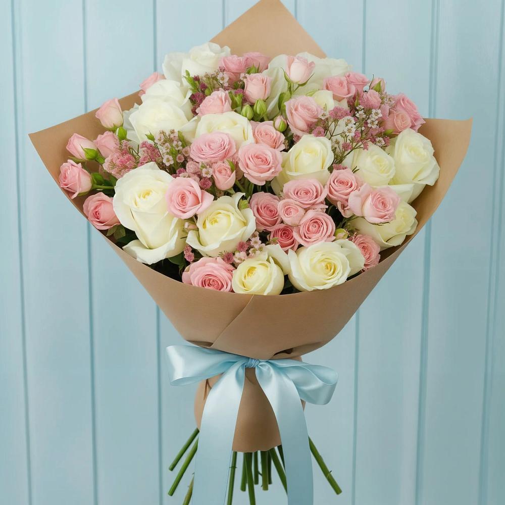 Букет цветов из: Розы в Среднеуральске