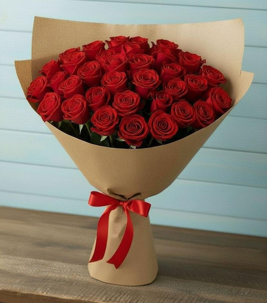 Букет Красные розы Милано в Среднеуральске