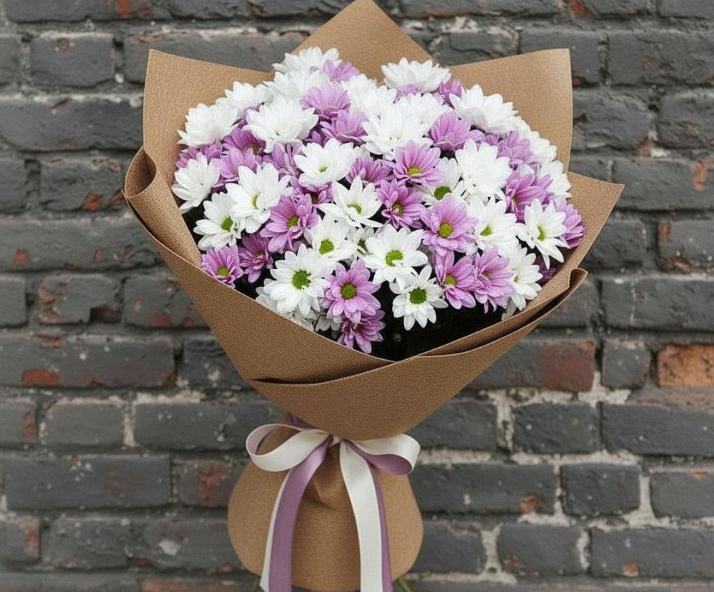 Букет цветов из: Хризантемы в Среднеуральске