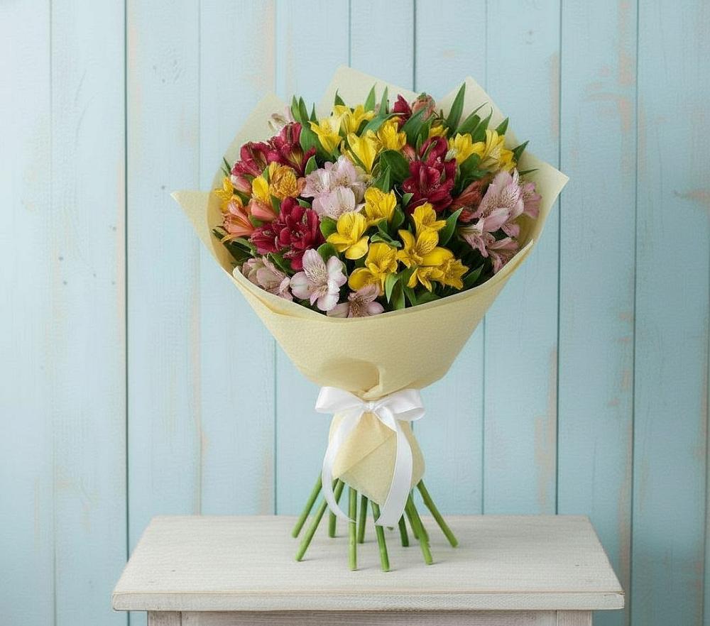 Букет цветов из: Альстромерии в Среднеуральске