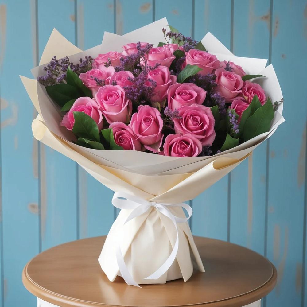 Букет цветов из: Розы в Среднеуральске